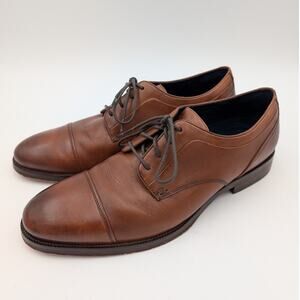 Cole Haan Carnegie Cap Toe Oxford Dress Shoes Men's Leather Brown US10M EU43